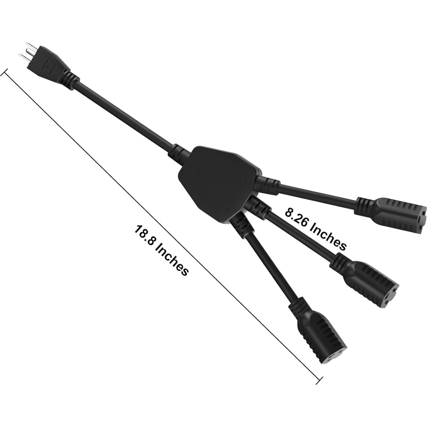 Cable divisor de corriente Oviitech 1 a 3, 0.46m, 16/3 SJT