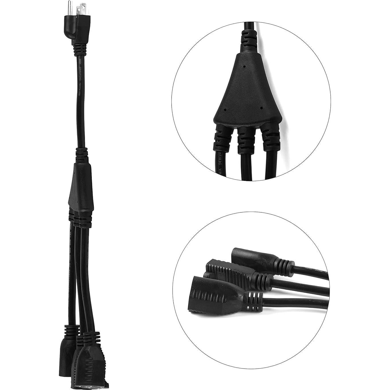 Cable divisor de corriente Oviitech 1 a 3, 0.46m, 16/3 SJT