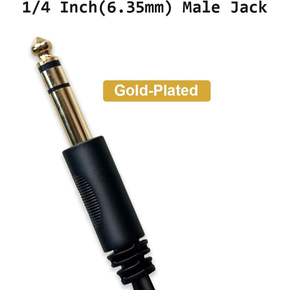 Cable Divisor de Audio Y 6.35mm MQDITH 20cm Duradero