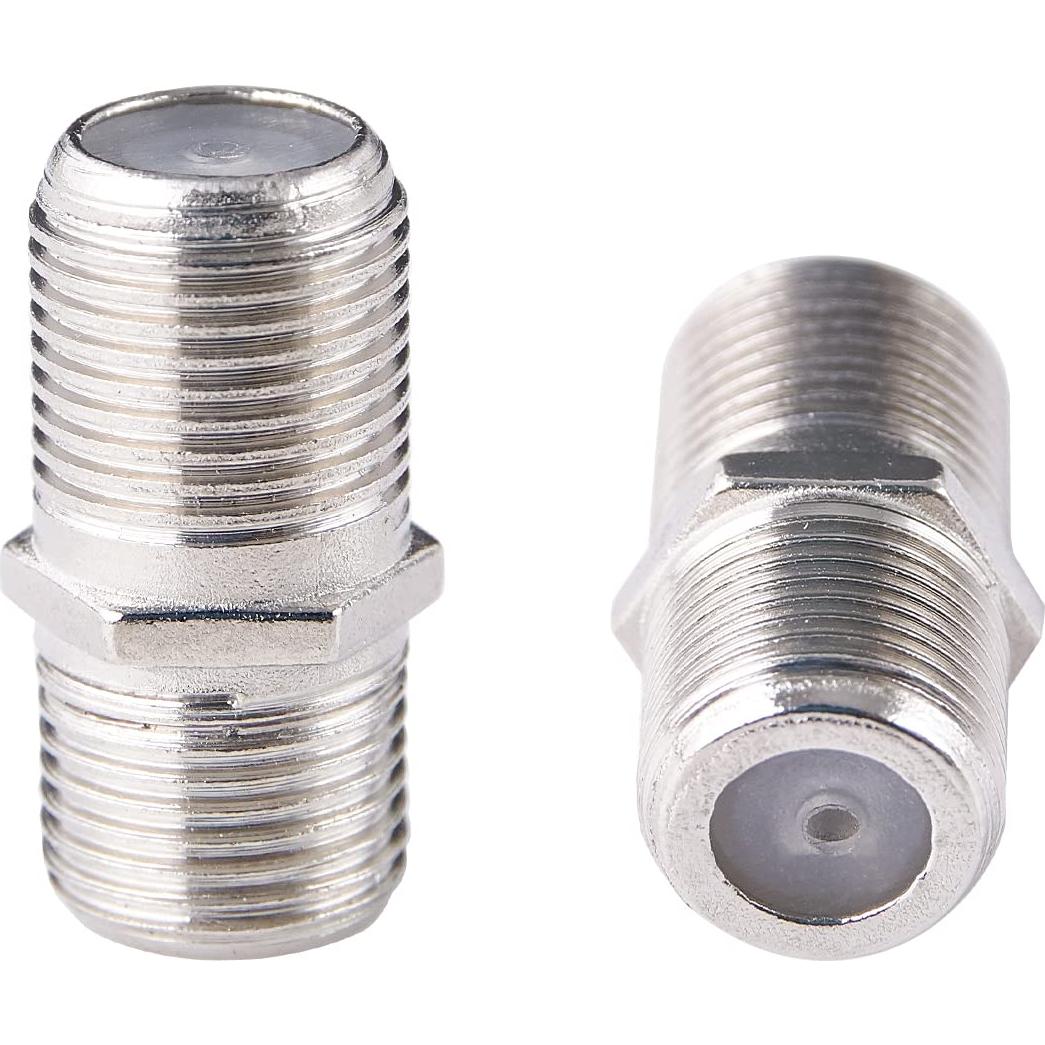 Conectores Coaxiales F-Type QDiShi 6 Pcs Chapados en Plata