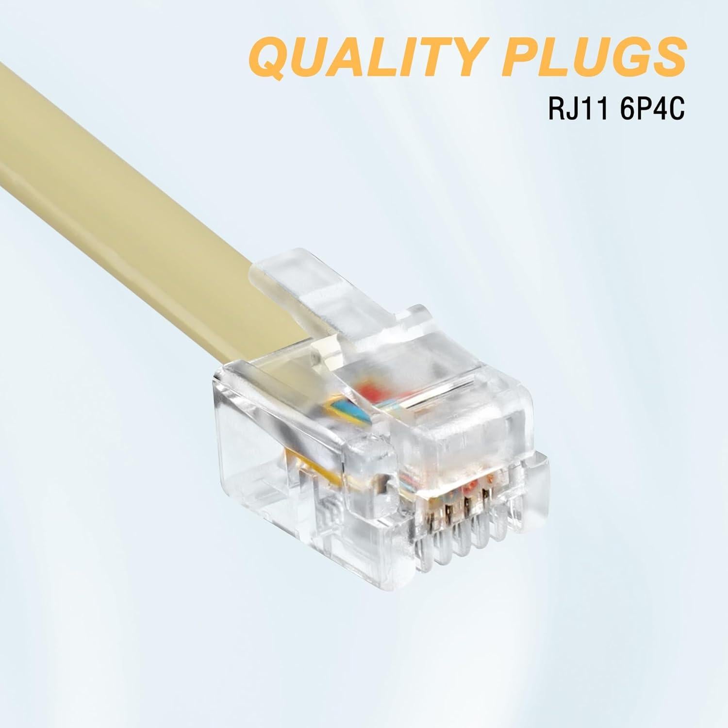 Divisor de Línea Telefónica RJ11 MEIRIYFA 1 a 2 Hembra 15 cm