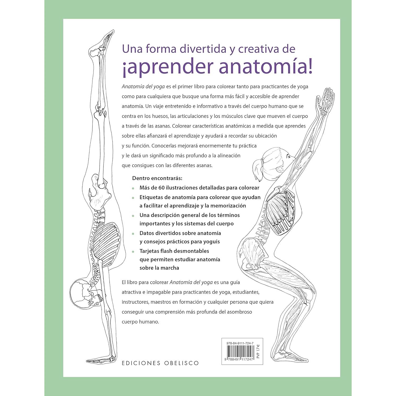 Anatomía del yoga. Libro para colorear (Spanish Edition)