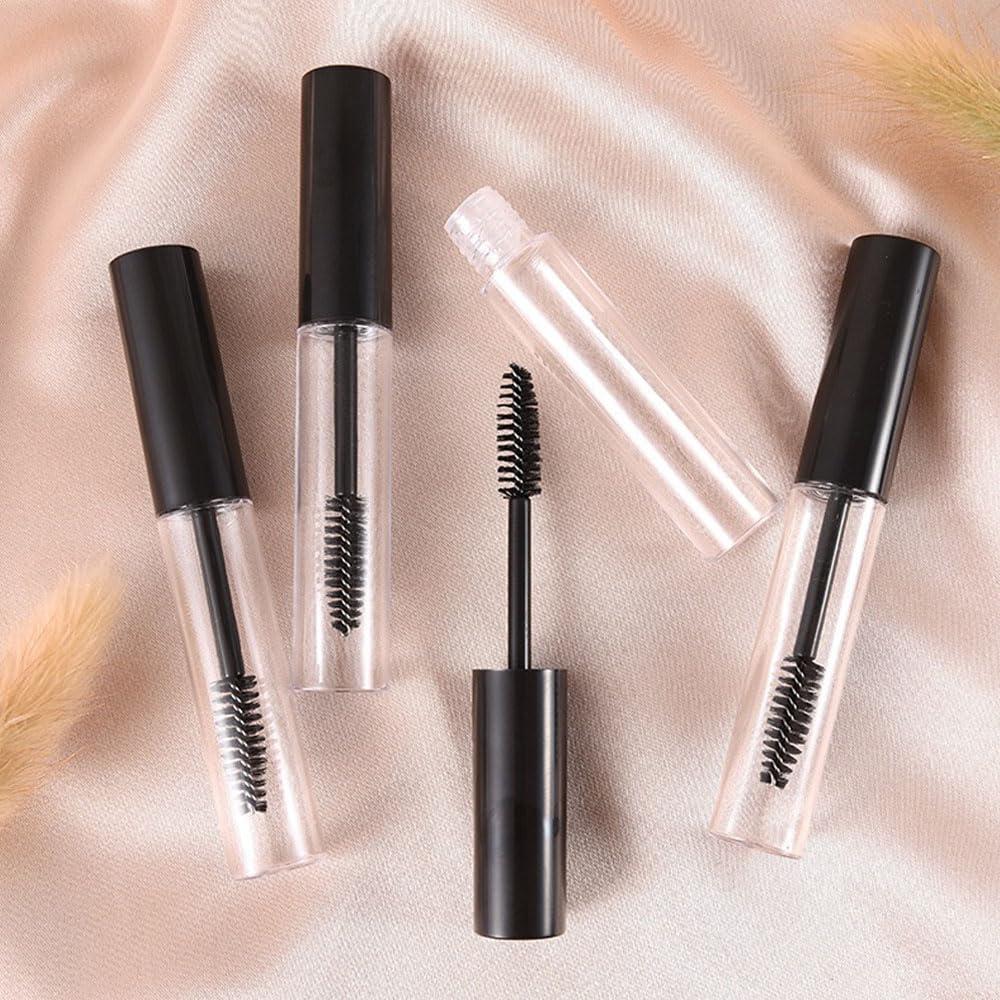 Paquete de 4 tubos de rímel vacíos ForSewian 10ml con varita