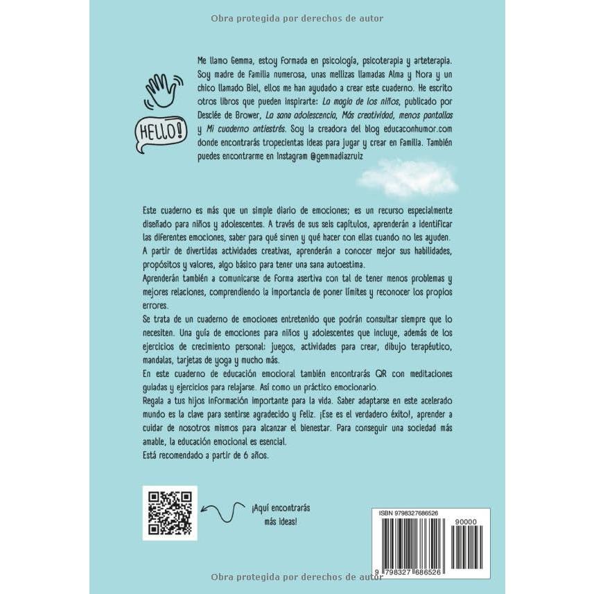 Cuaderno de Emociones para Niños y Adolescentes | Libro de Educación Emocional con Recursos y Actividades para Explorar los Sentimientos (Spanish Edition)