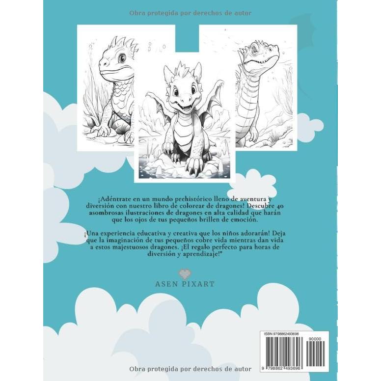 El Gran Libro de Dragones para Colorear: Un libro mágico para colorear con 40 ilustraciones únicas sobre distintas especies de dragones épicos y ... para niños 6-12 años (Spanish Edition)