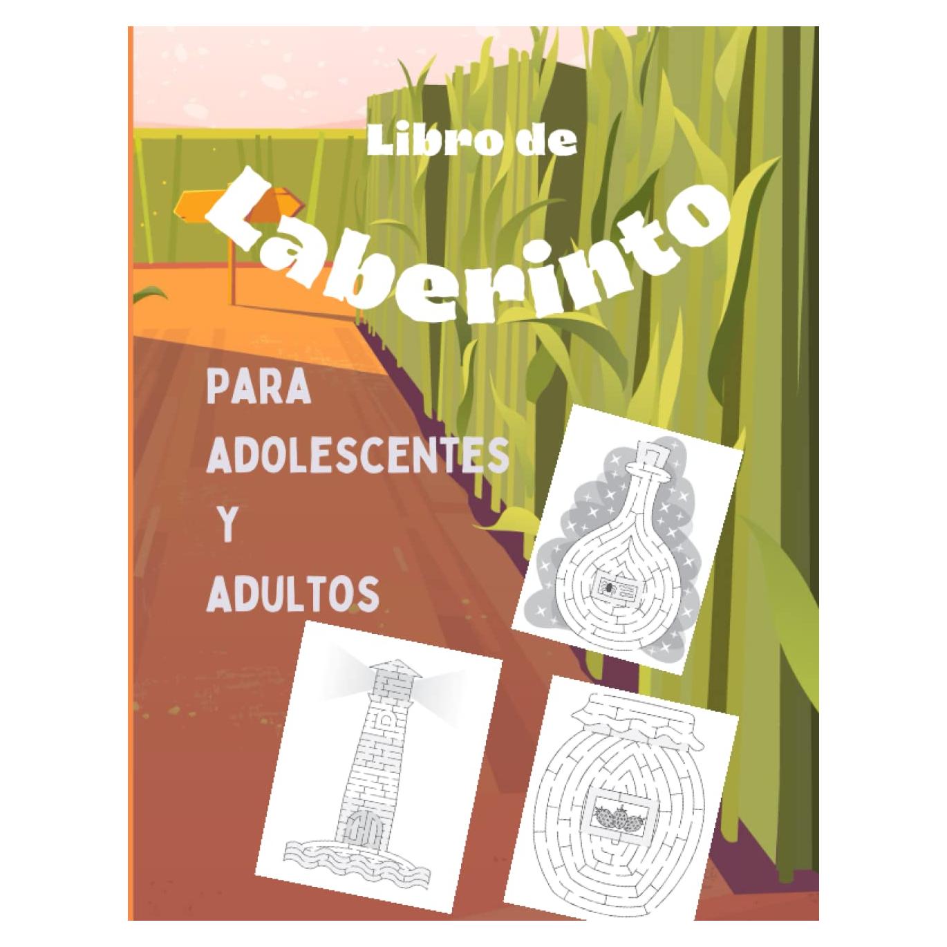 Libro de Laberinto para adolescentes y adultos: Cuaderno de 80 laberintos en gran formato con soluciones - Idea de regalo para Navidad, cumpleaños... (Spanish Edition)