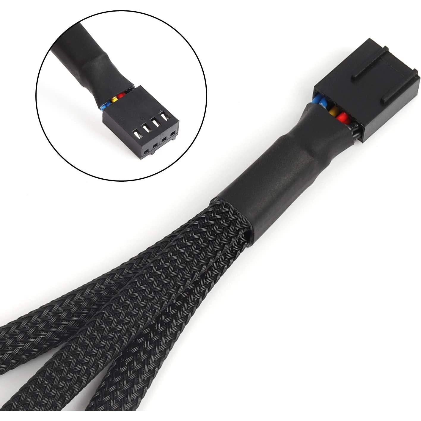 Cable Divisor de Ventilador PWM Aypzuke 1 a 3 para PC 26cm