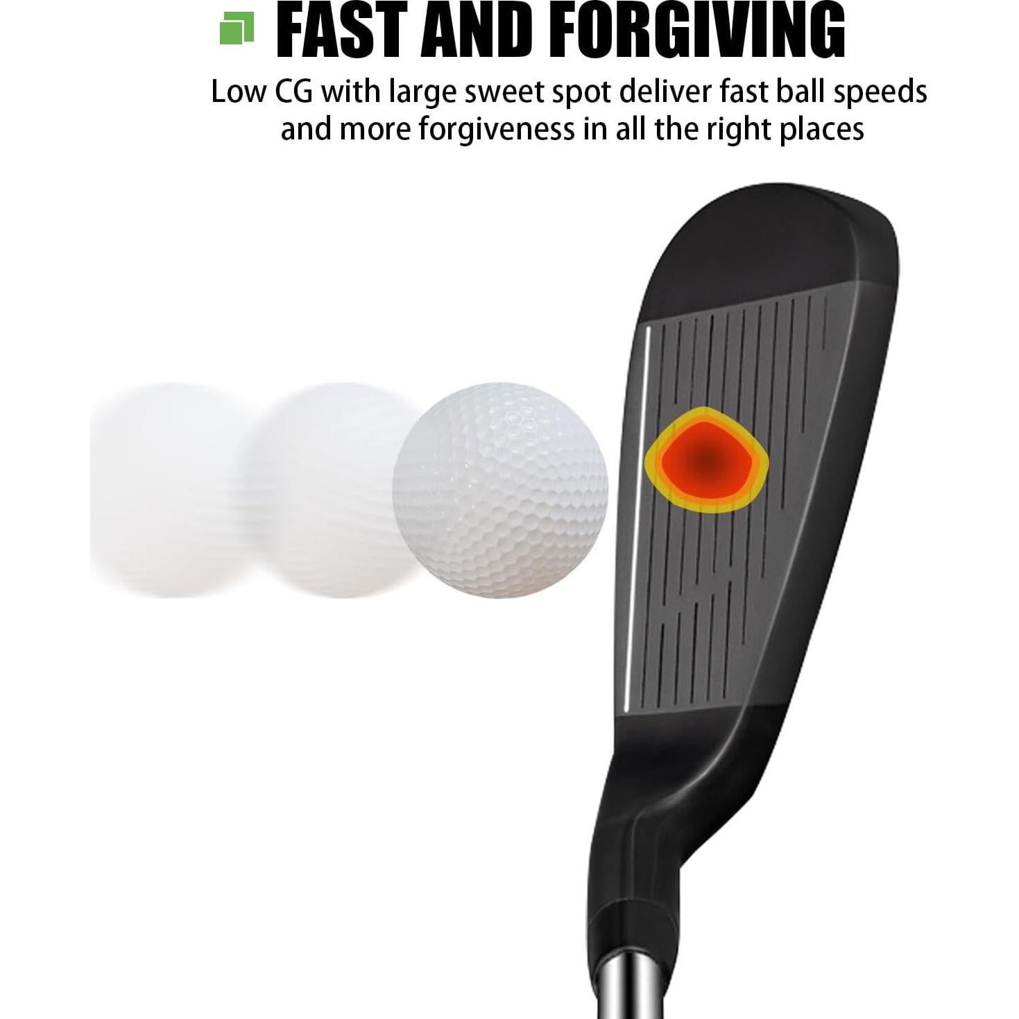 Hierro de Golf MAZEL WM-X1/2 Diestro Acero Inoxidable