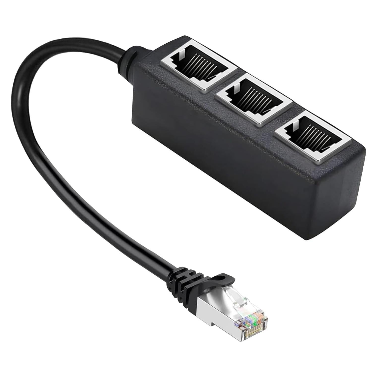 Divisor Ethernet RJ45 1 Macho a 3 Hembras HRIOEKAX