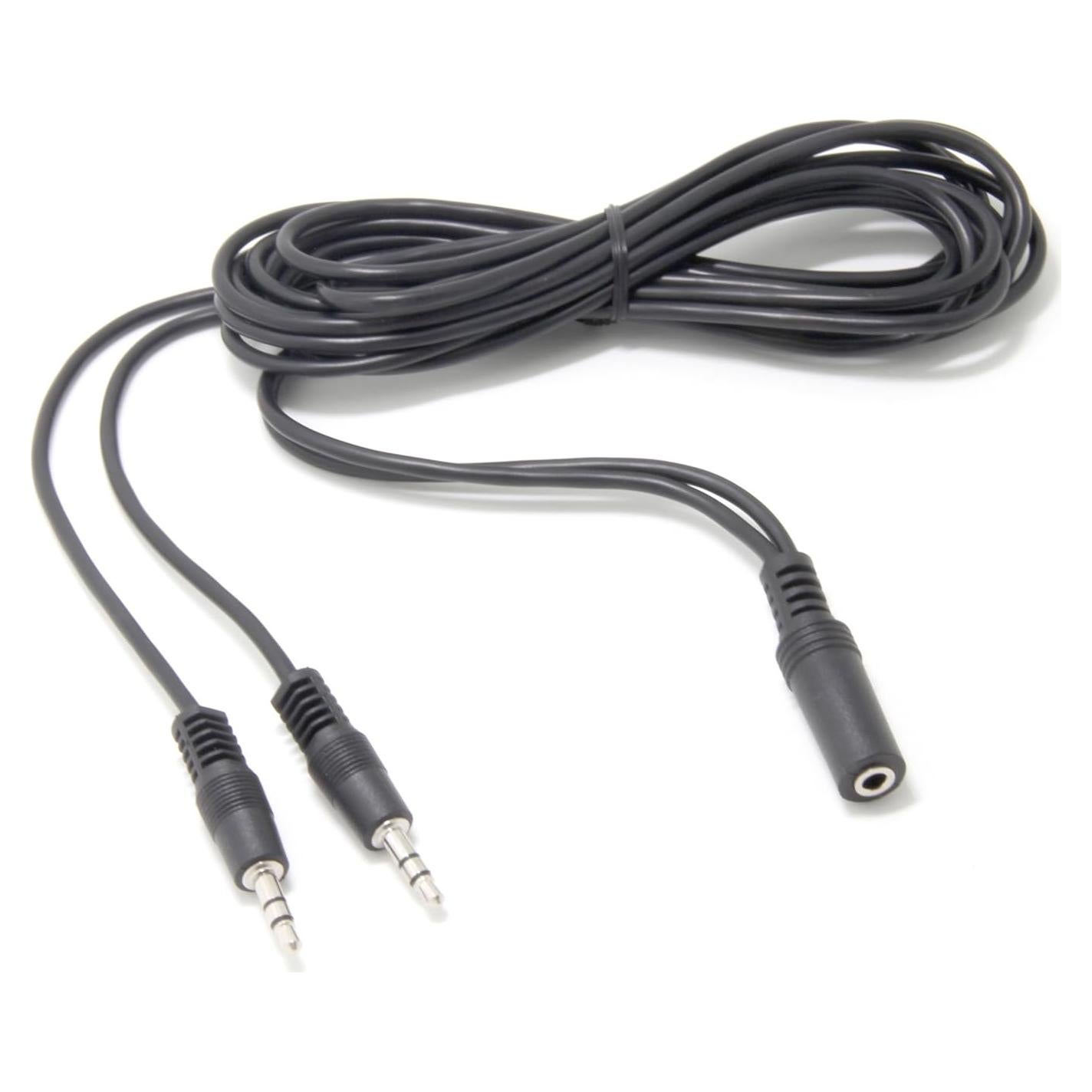 Cable de Audio Y-Splitter Ancable 3.5mm Estéreo 2M