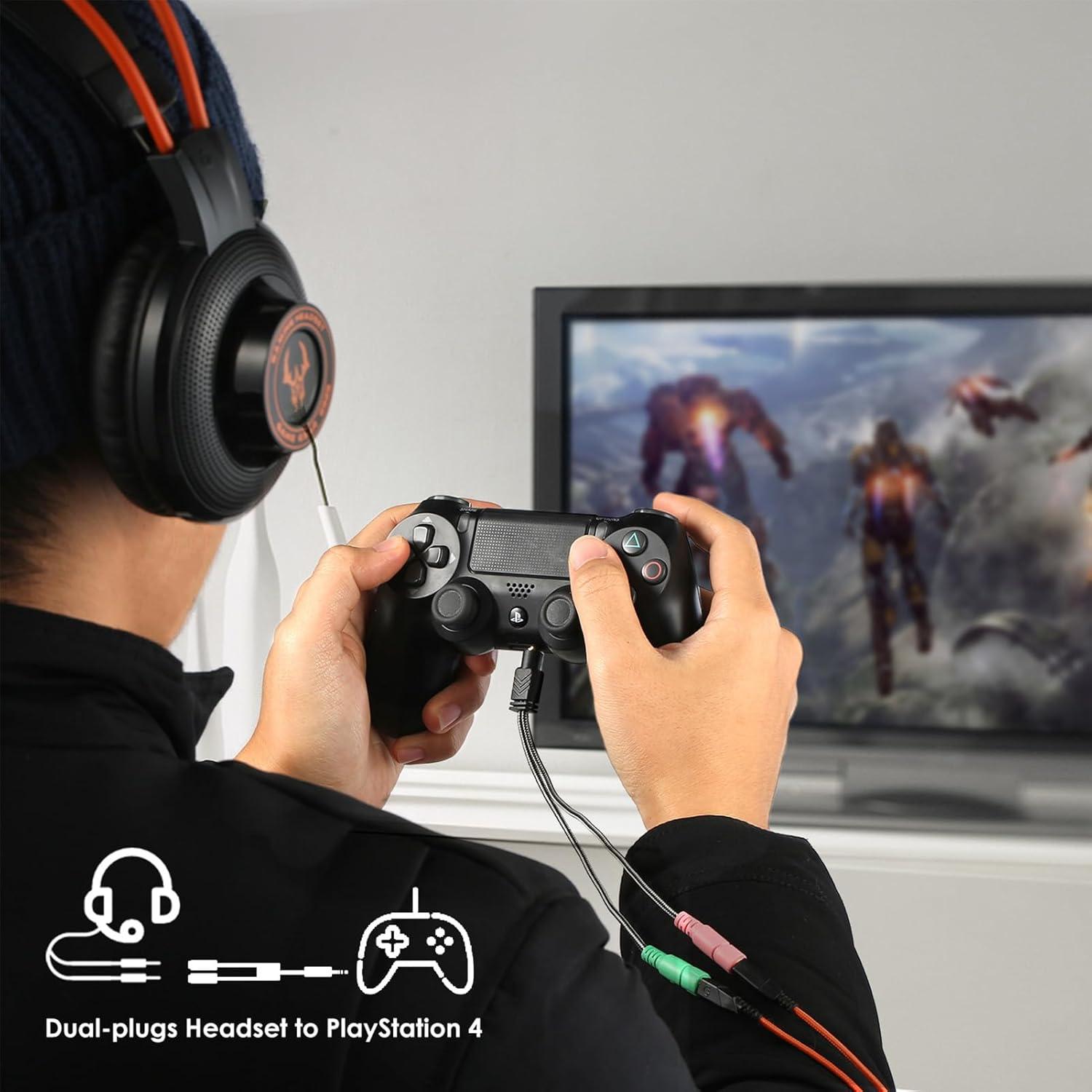 Divisor de Micrófono y Auriculares MillSO 3.5mm TRRS a TRS