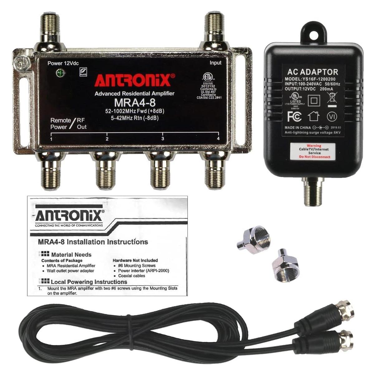 Amplificador de Señal Digital Antronix MRA4-8 4 Puertos 75 Ohmios