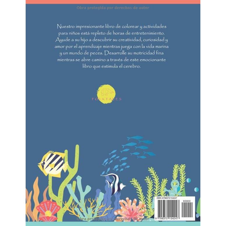 Animales para colorear Libro: Pesca (Spanish Edition)