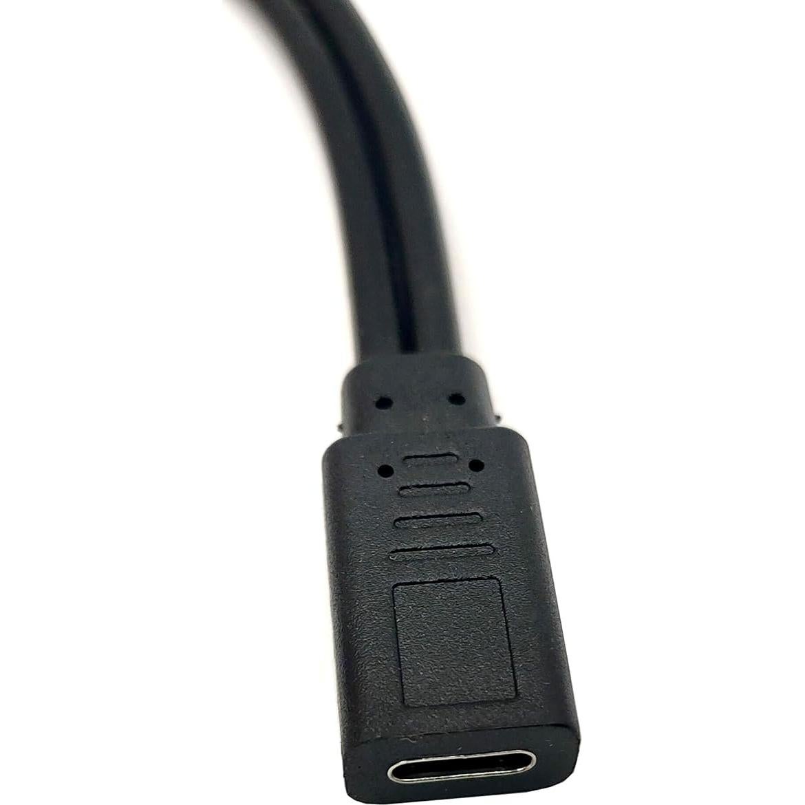 Cable Divisor USB C Qaoquda 30 cm 1 Femenino a 2 Masculino