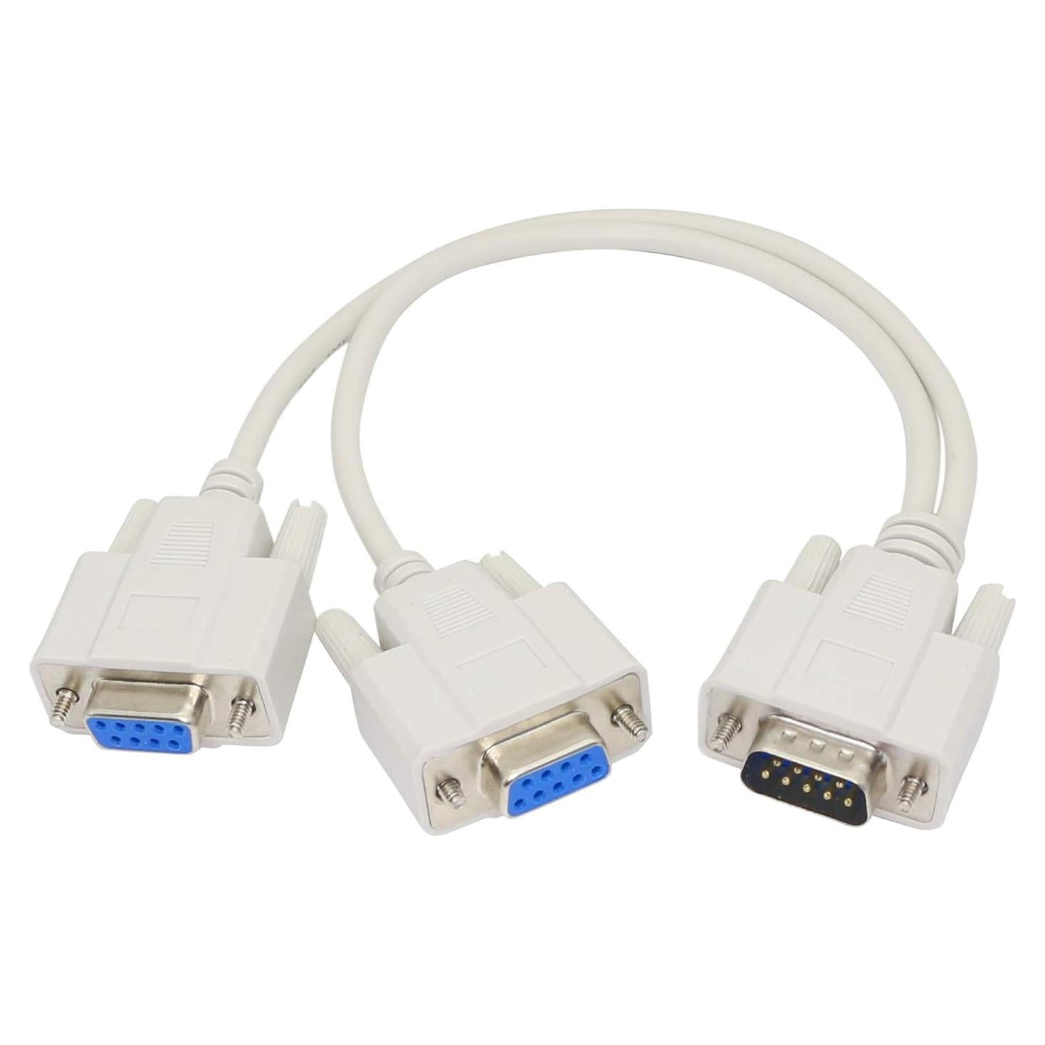 Cable Divisor DB9 30cm YOUCHENG 1 Macho a 2 Hembras RS232