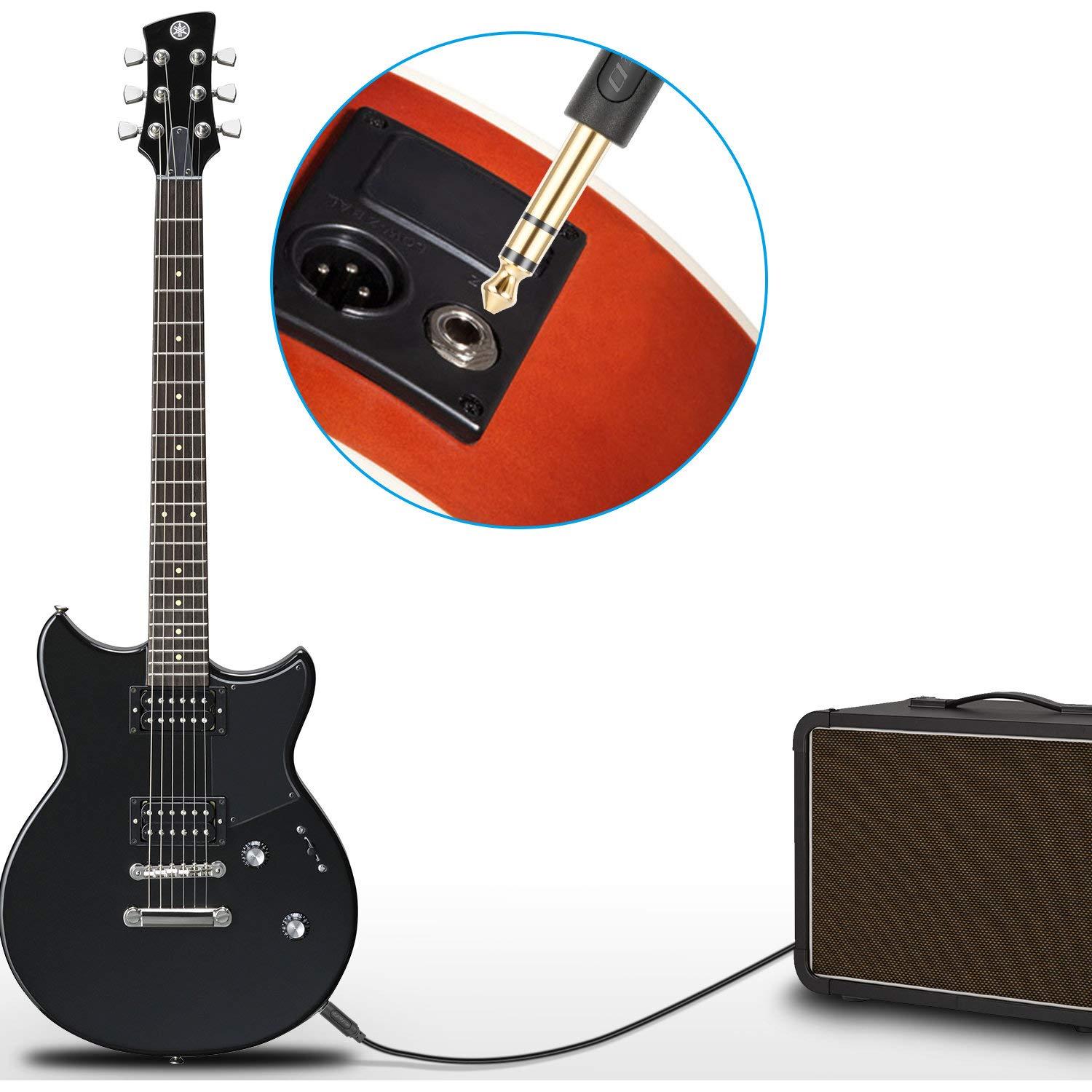 Cable Divisor Y TRS J&D 1.83m Doble TS 6.35mm Audio