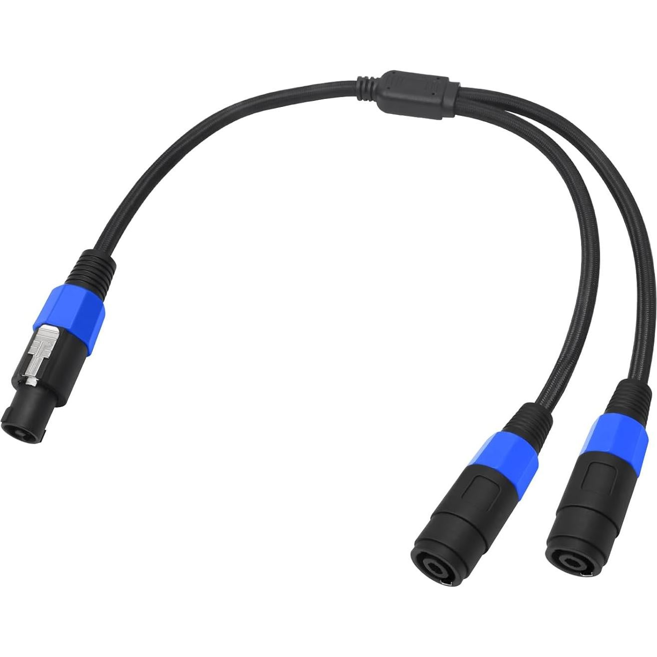 Cable Divisor Y Speakon HUALEU 2 pies Macho a Doble Hembra