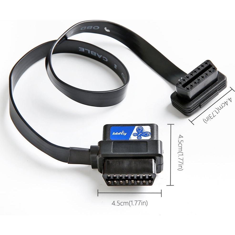 Cable Extensión OBD2 bbfly 60cm 16 Pines Masculino-Femenino