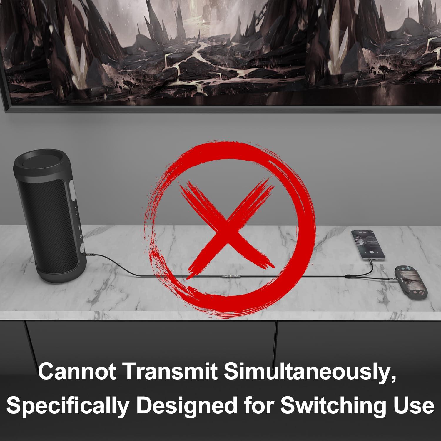 Cable Divisor Estéreo J&D 1 Metro 3.5mm Doble Macho