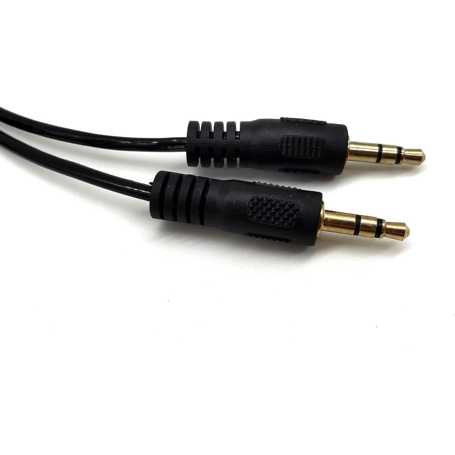 Cable Divisor de Audio Estéreo Qaoquda 3.5mm Macho a 2 Machos