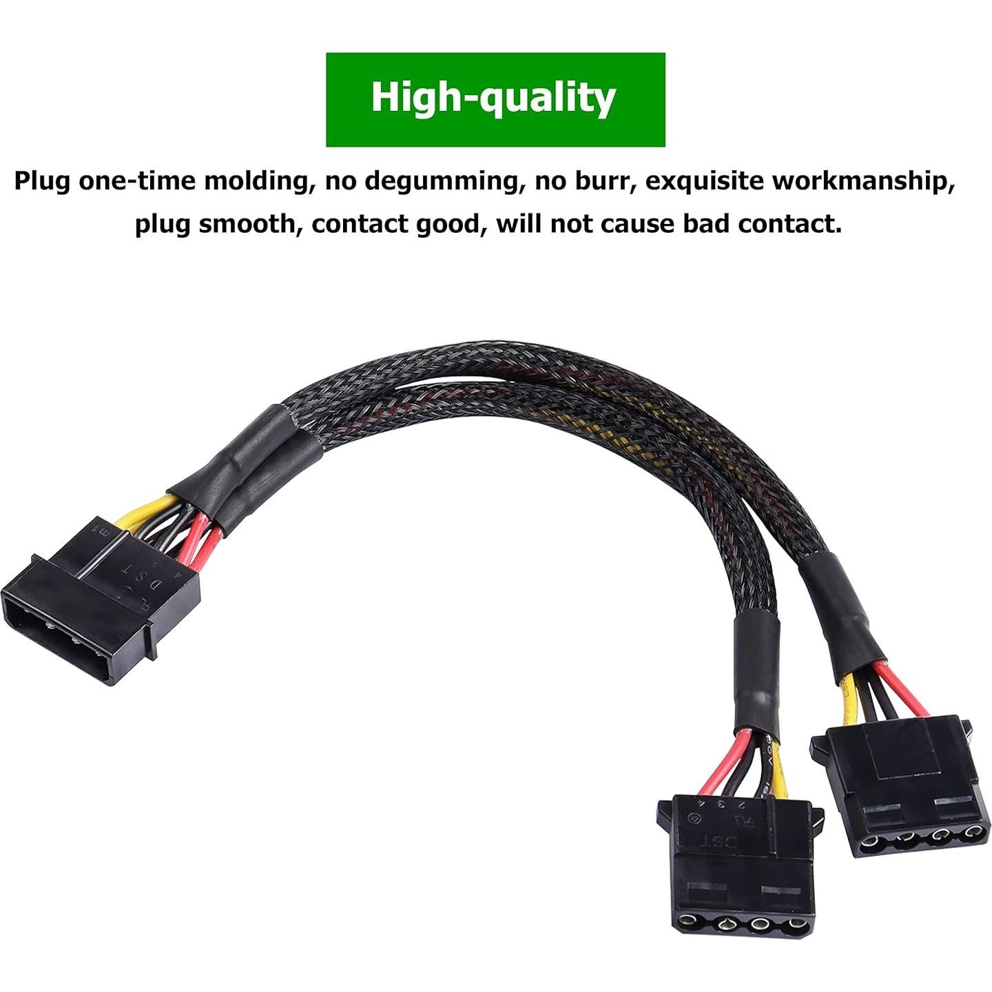 Adaptador Divisor Y 4 Pines IDE Yingtuyou 23cm - 2 Pcs