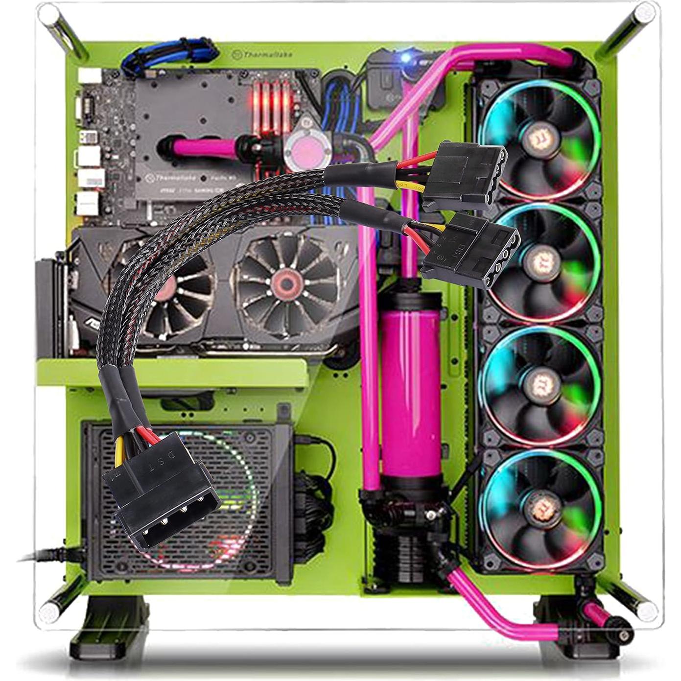 Adaptador Divisor Y 4 Pines IDE Yingtuyou 23cm - 2 Pcs