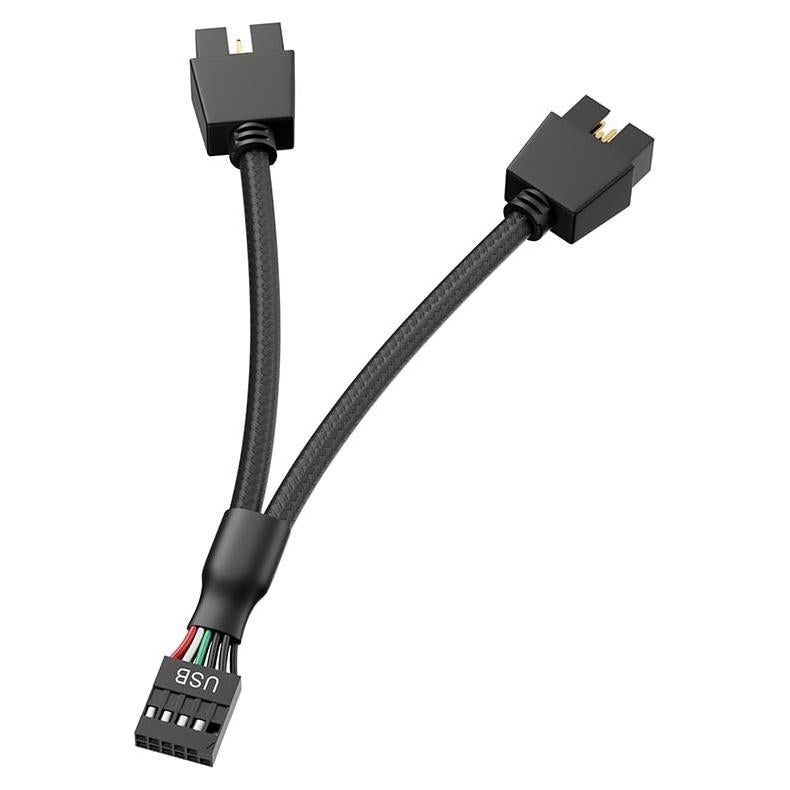 Cable divisor USB 2.0 9 pines SSSUWP a 2 x 9 pines 16cm