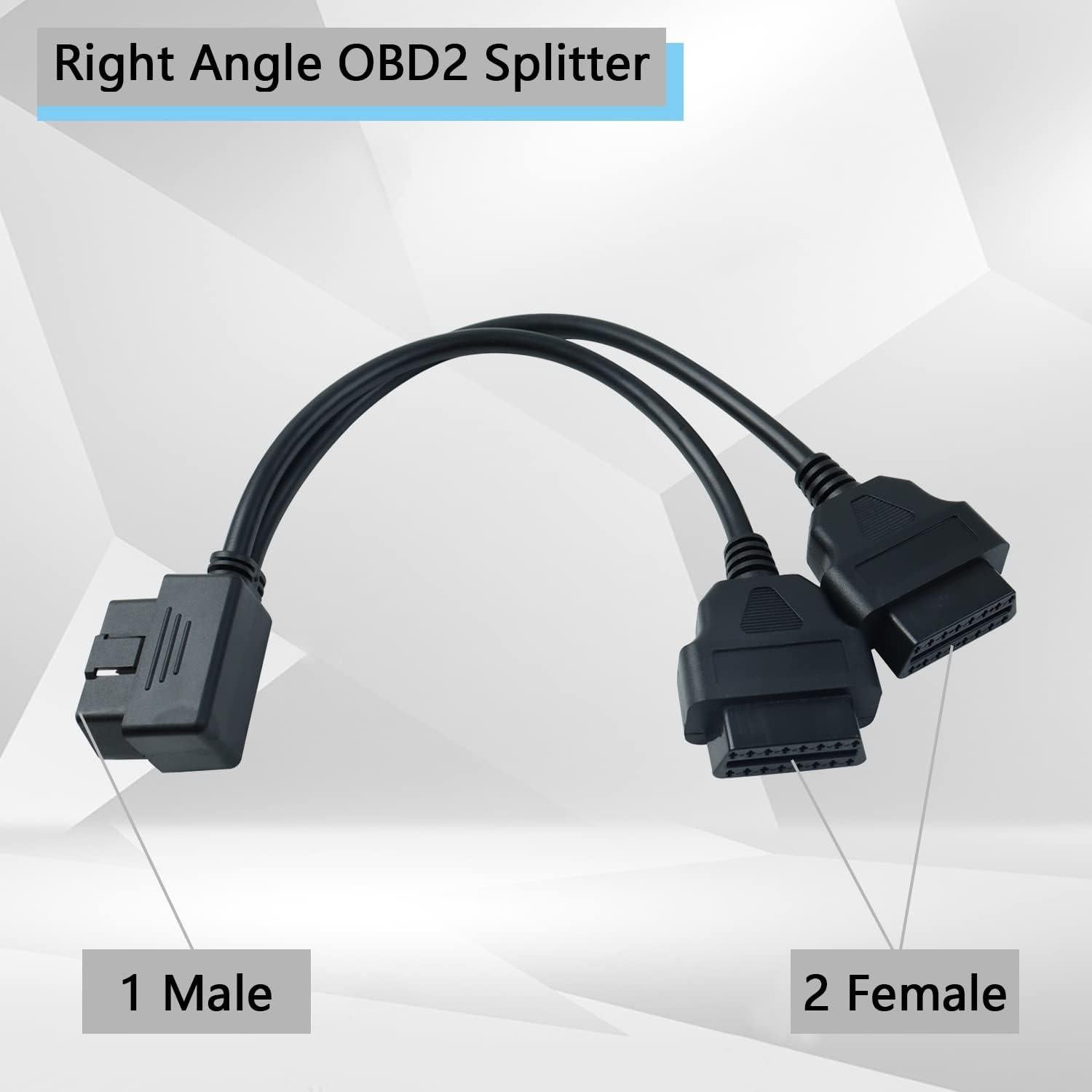 Divisor OBD2 HNeekyr 30cm Macho a 2 Hembra - 2 Piezas