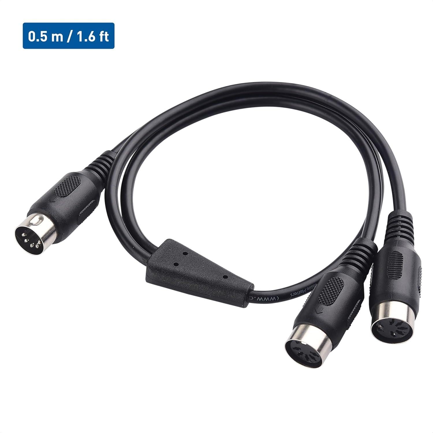 Cable Divisor MIDI 5 PIN DIN Cable Matters 0.5 Metros