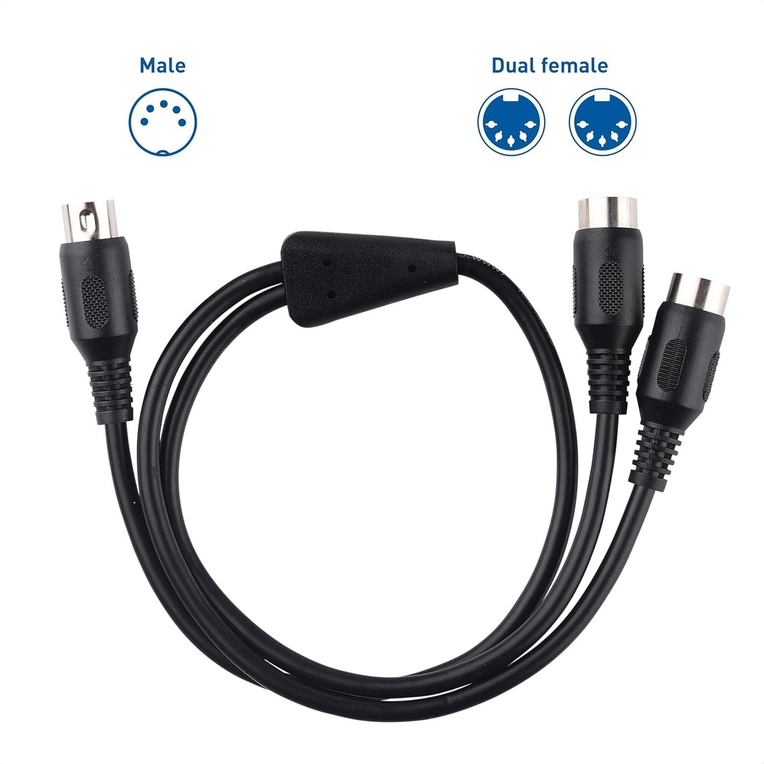 Cable Divisor MIDI 5 PIN DIN Cable Matters 0.5 Metros