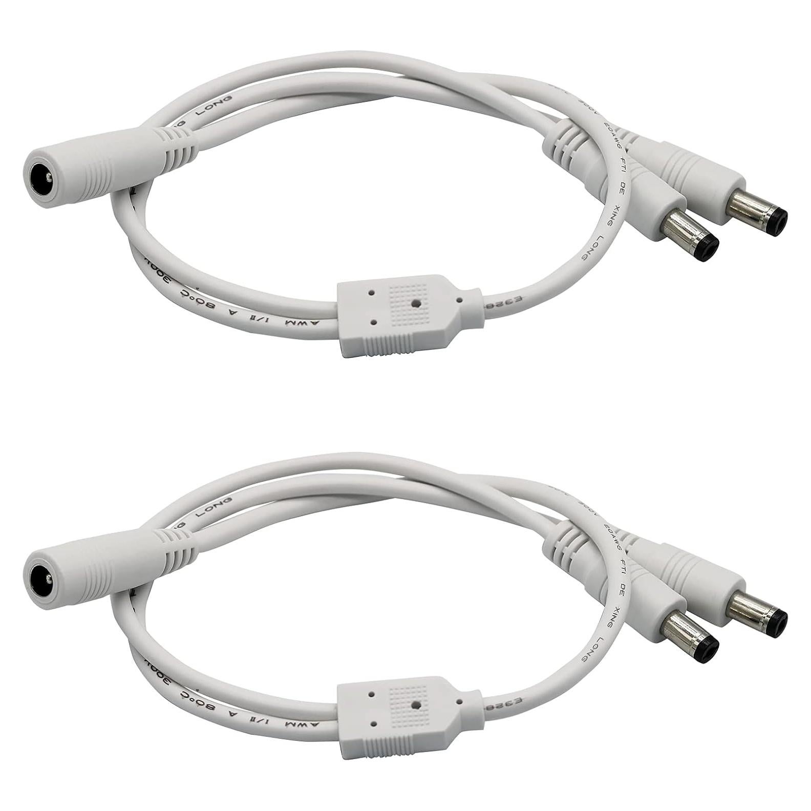 Adaptador DC 1 Hembra a 2 Machos PAUTIX 5.5mm x 2.1mm