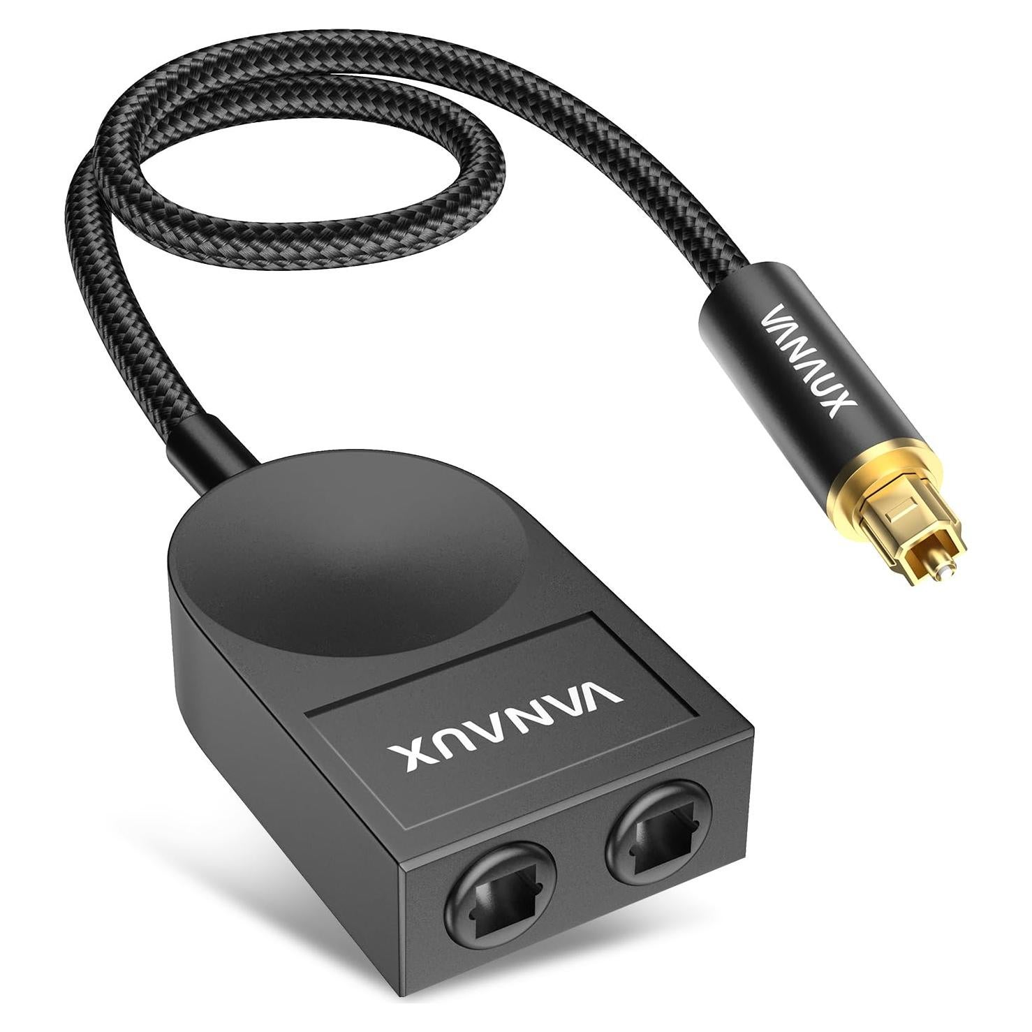 Divisor de Audio Óptico VANAUX 1 a 2 Salidas 0.5m