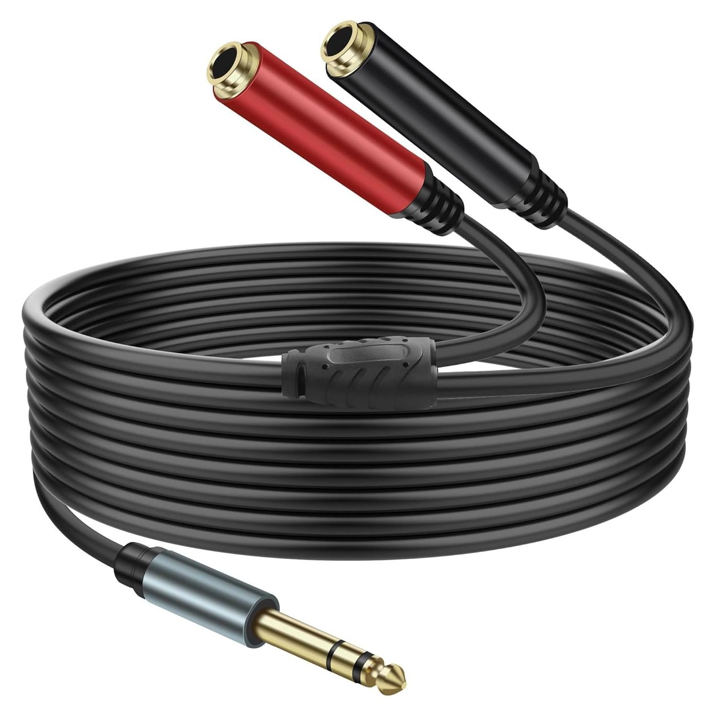 Cable divisor estéreo TRS 1/4" Y 2 hembra 2M Yingtuyou