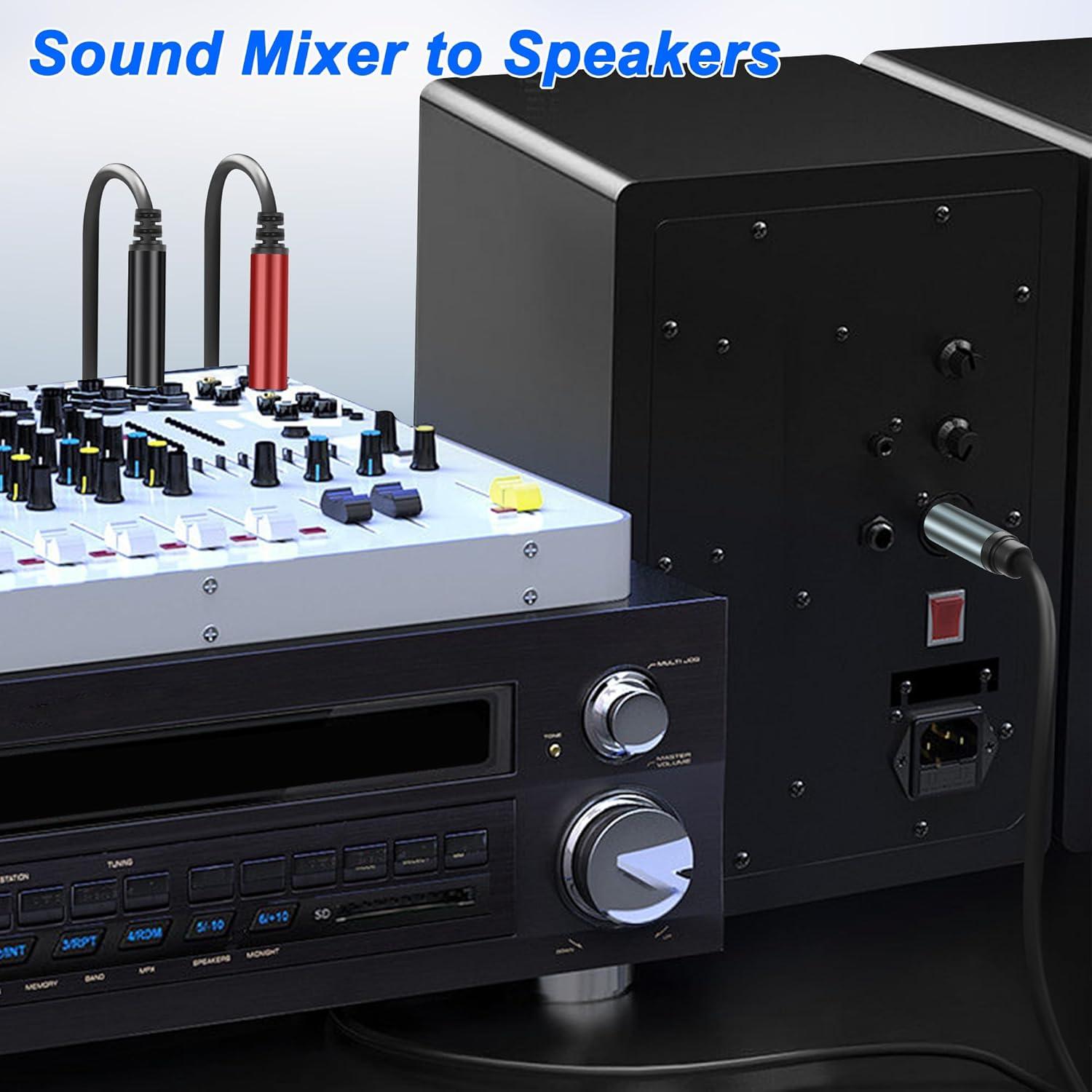 Cable divisor estéreo TRS 1/4" Y 2 hembra 2M Yingtuyou