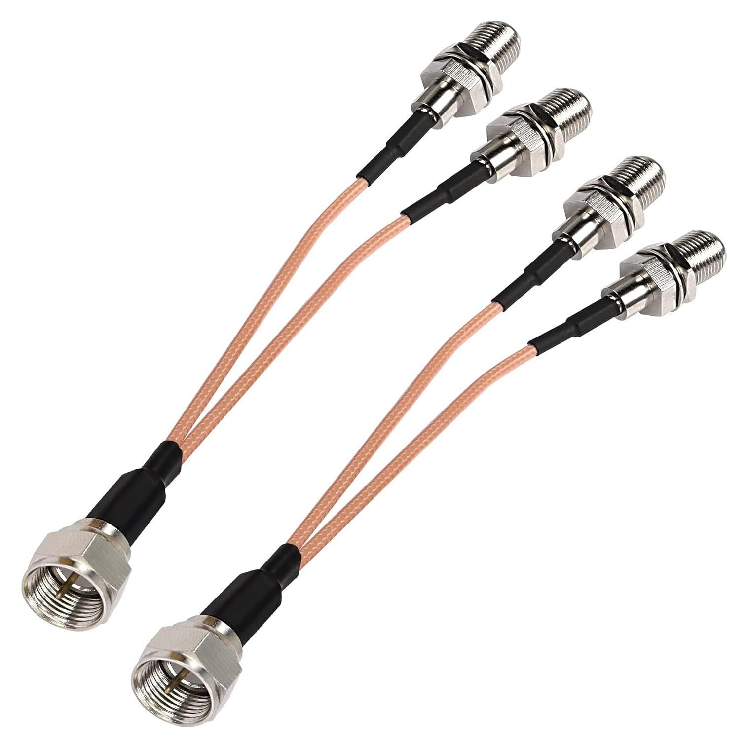 Divisor Coaxial F MeiriYfa RG316 50 Ohm 18cm Doble Hembra