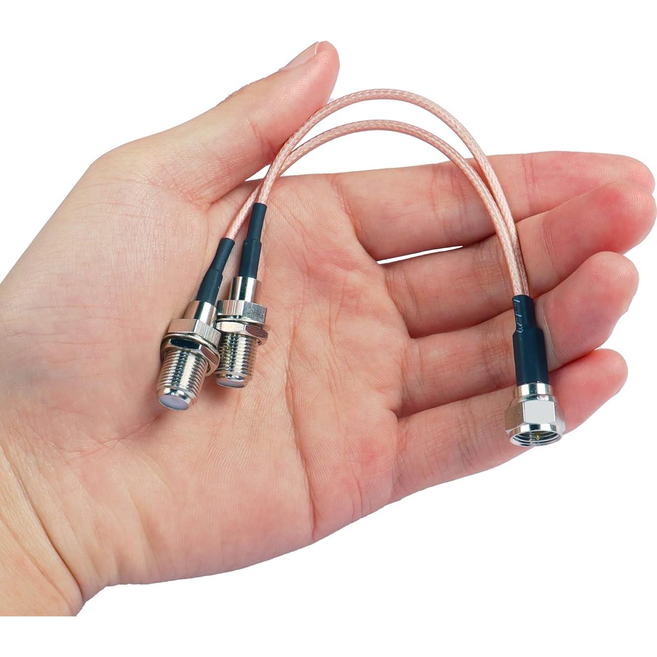 Divisor Coaxial F MeiriYfa RG316 50 Ohm 18cm Doble Hembra