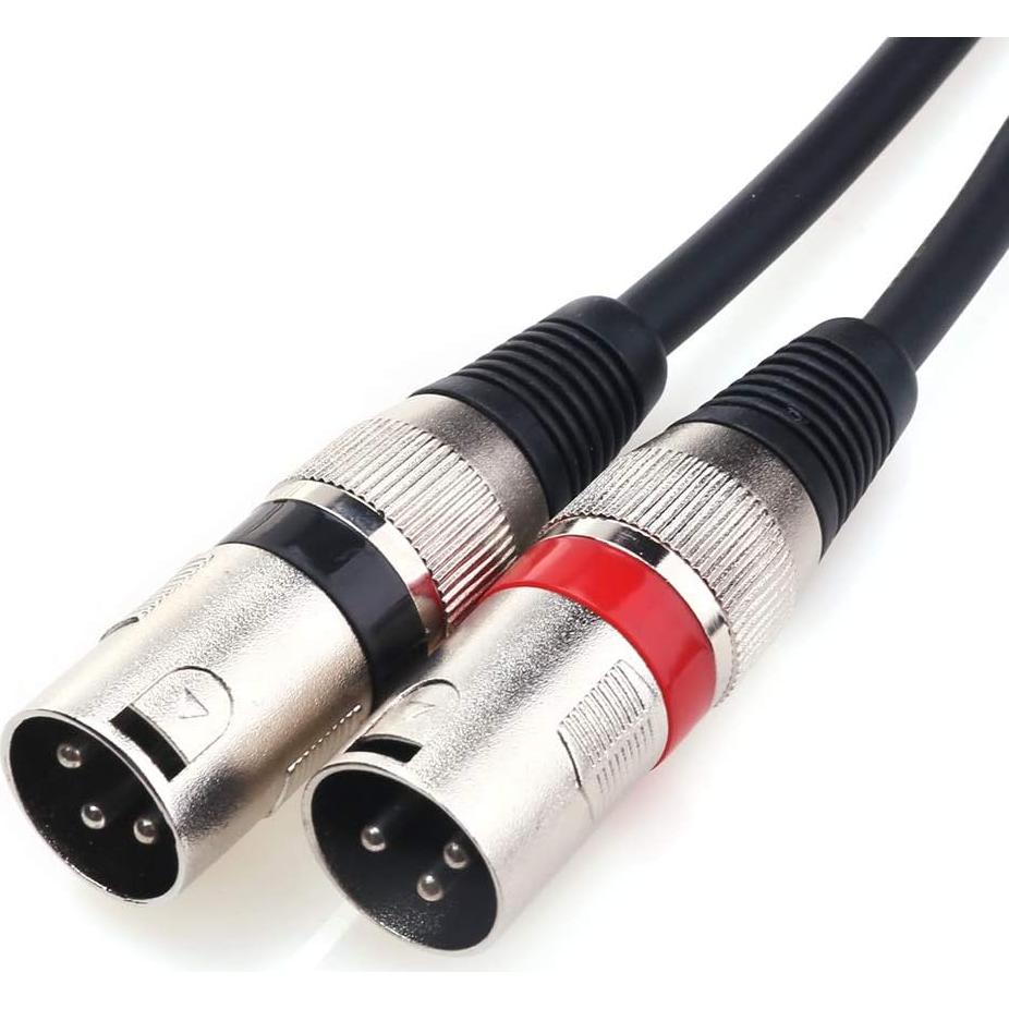 Cable Divisor Estéreo 6.35mm a Doble XLR Macho Disino 3m