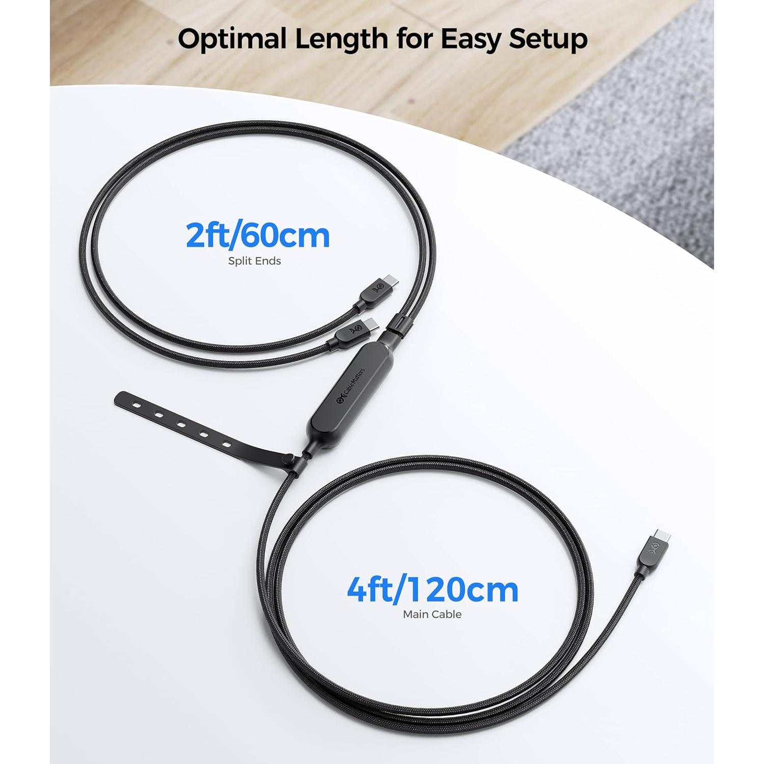 Cable USB C trenzado 1.83m Cable Matters 140W carga y datos