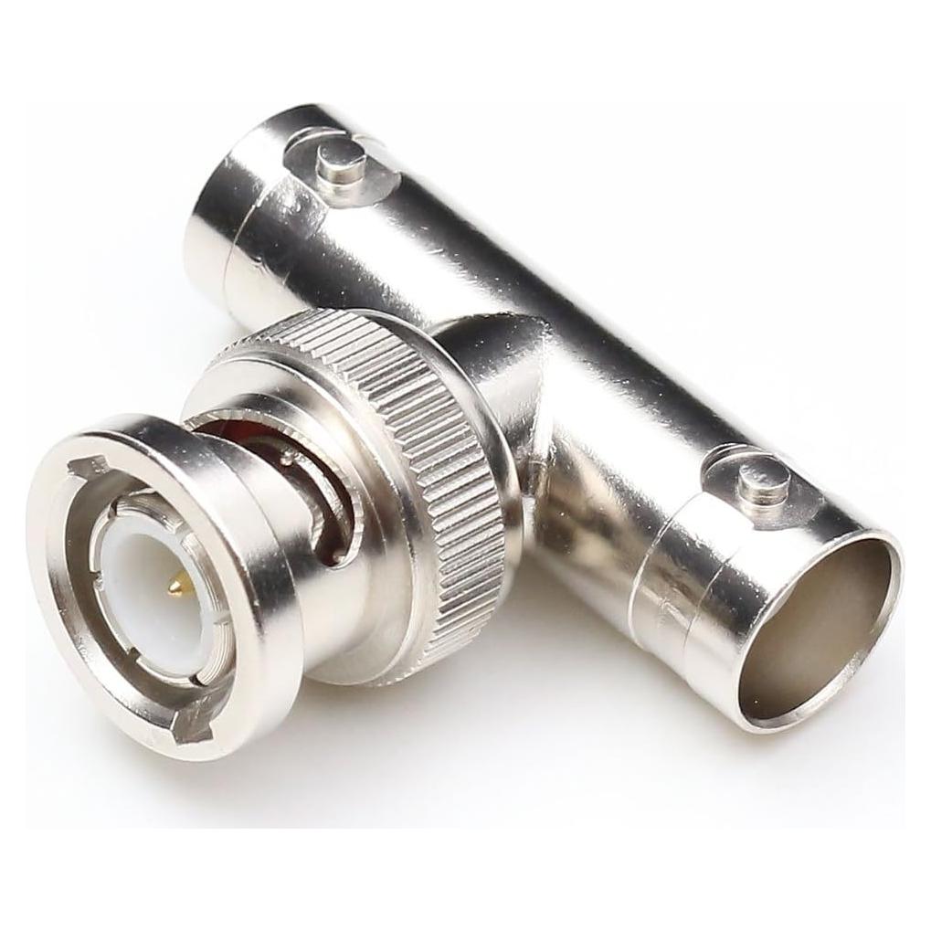 Divisor BNC Macho a Hembra 3 Vías ANHAN Latón Niquelado