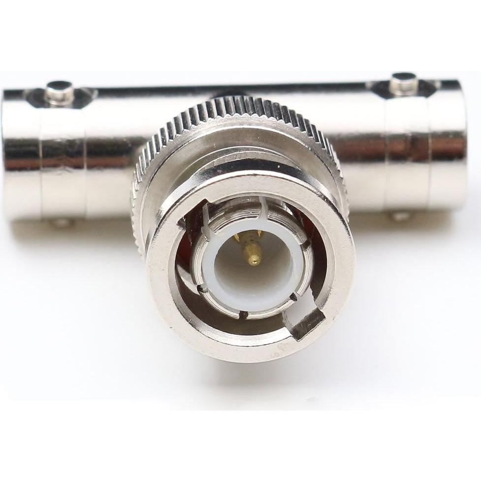 Divisor BNC Macho a Hembra 3 Vías ANHAN Latón Niquelado