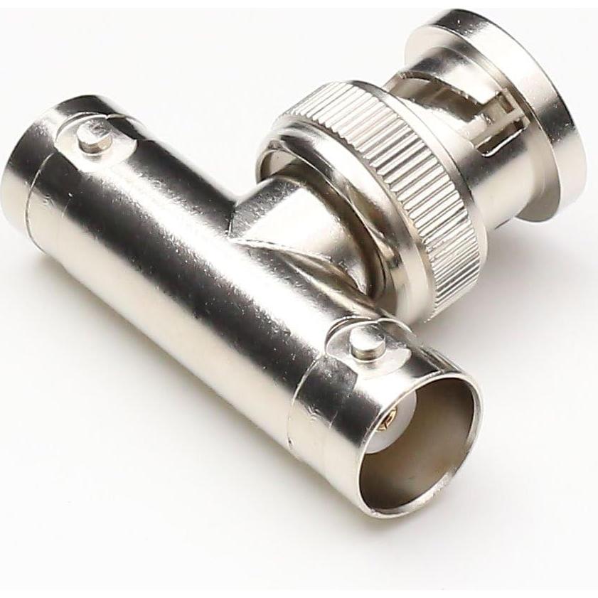 Divisor BNC Macho a Hembra 3 Vías ANHAN Latón Niquelado