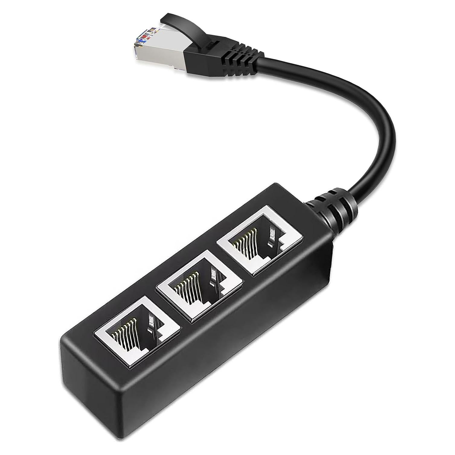 Divisor Ethernet RJ45 1 a 3 esbeecables MBIES21