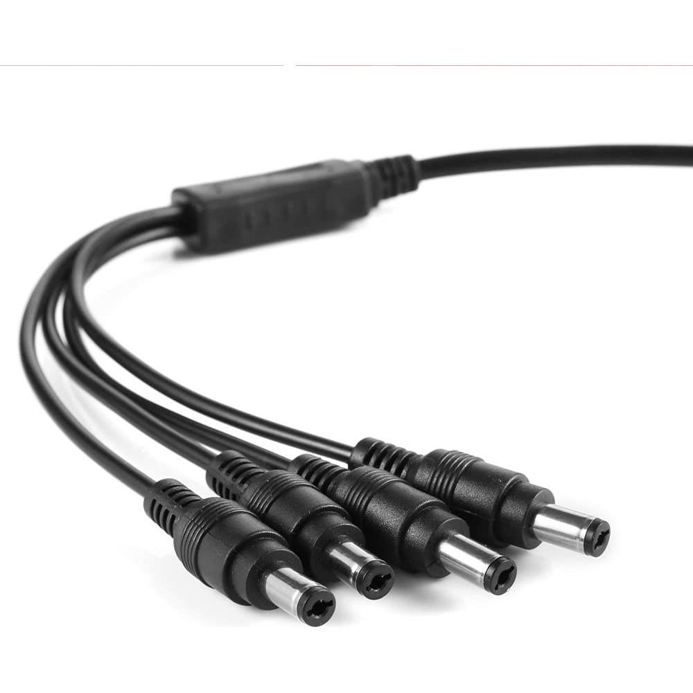 Cable divisor de potencia DC 1 hembra a 4 macho Deguangxin 4 piezas