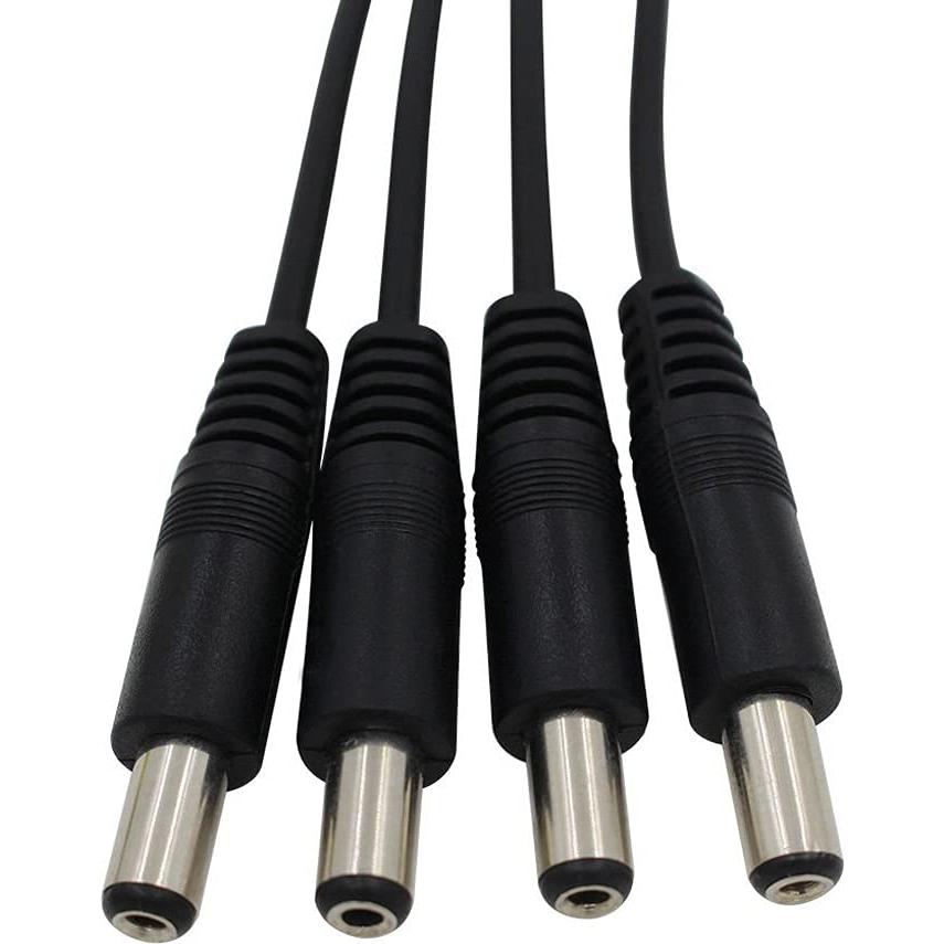 Cable divisor de potencia DC 1 hembra a 4 macho Deguangxin 4 piezas