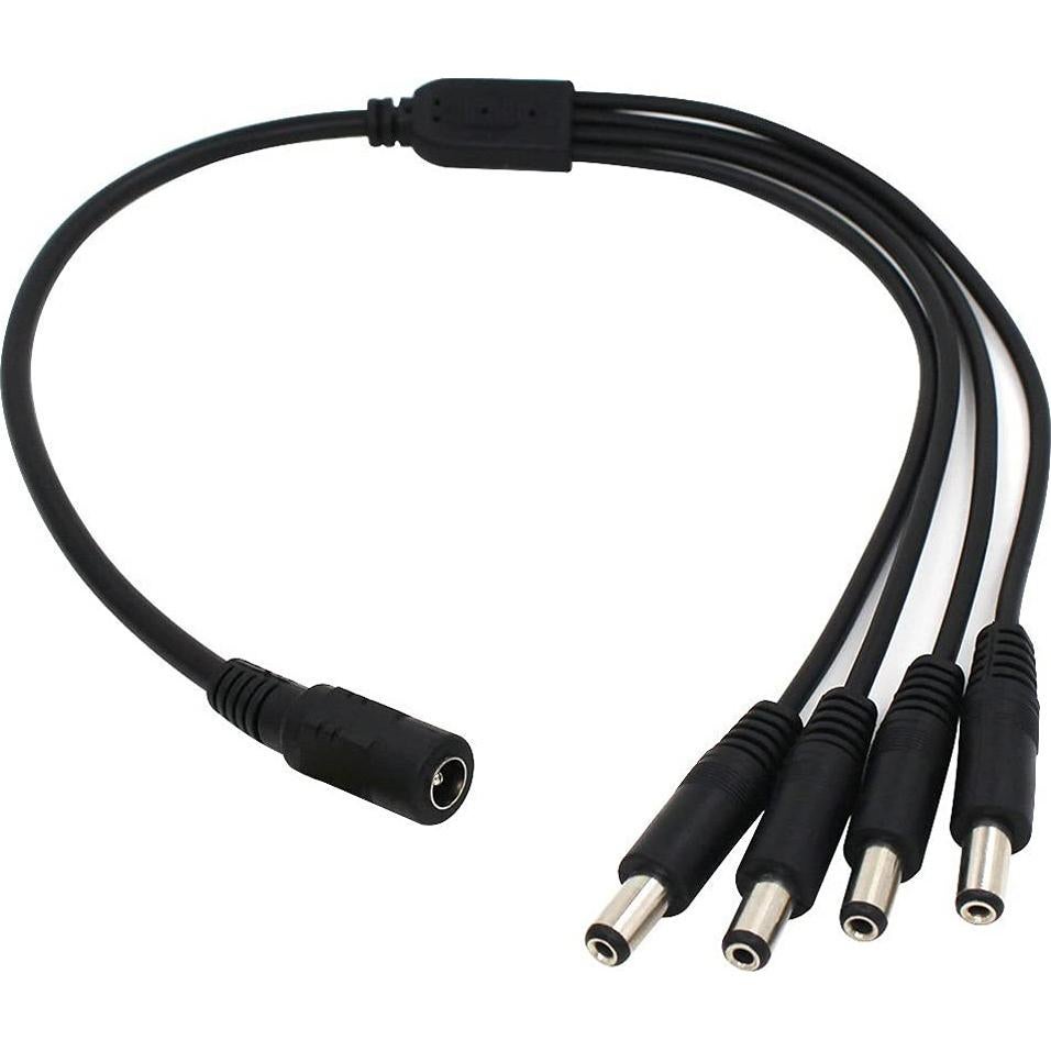 Cable divisor de potencia DC 1 hembra a 4 macho Deguangxin 4 piezas
