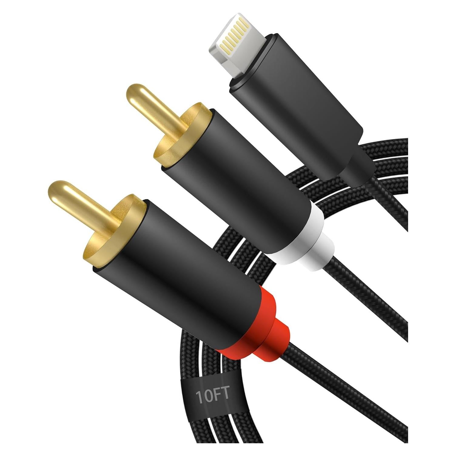 Cable de audio RCA a Lightning RICHUPON 3M MFi para iPhone