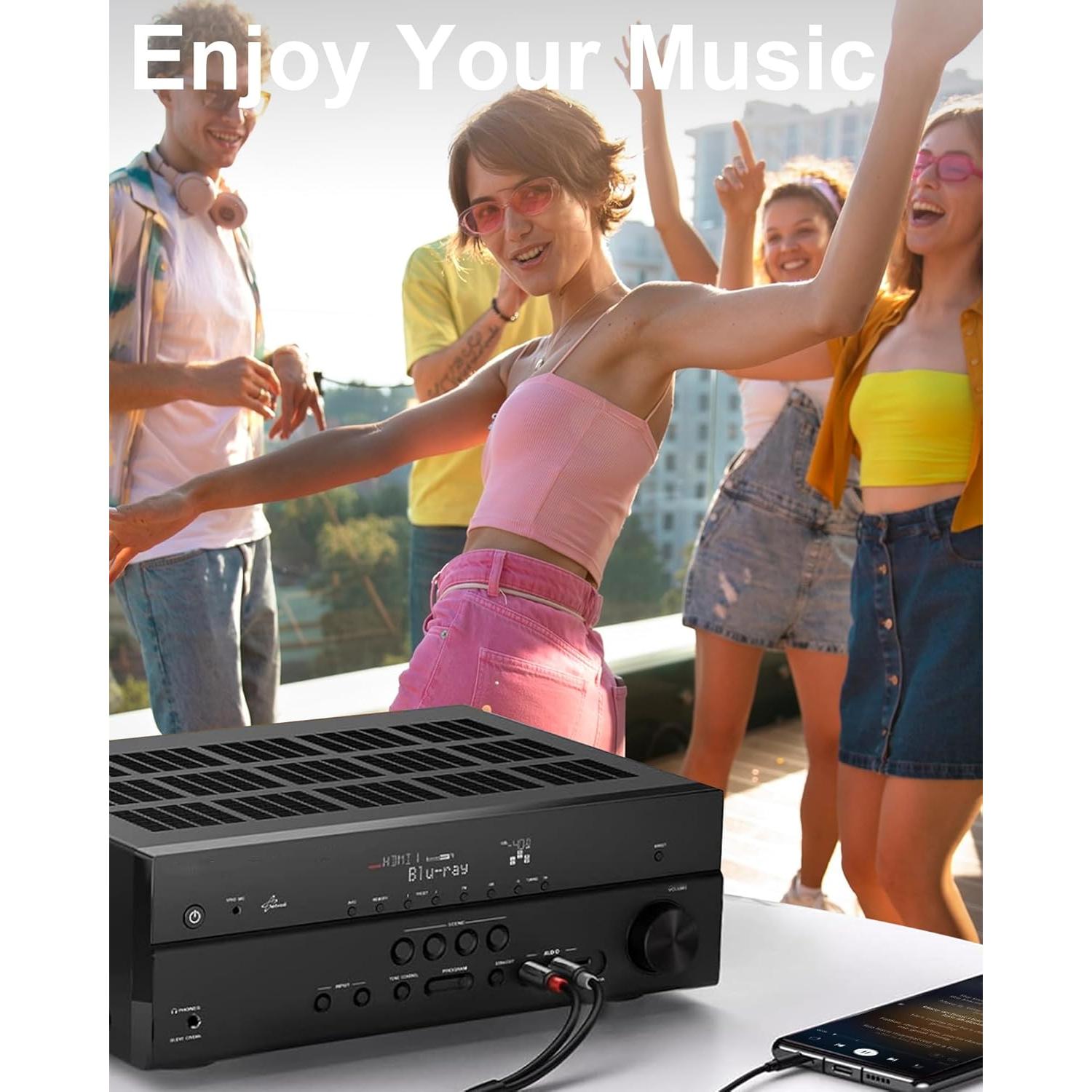 Cable de audio RCA a Lightning RICHUPON 3M MFi para iPhone