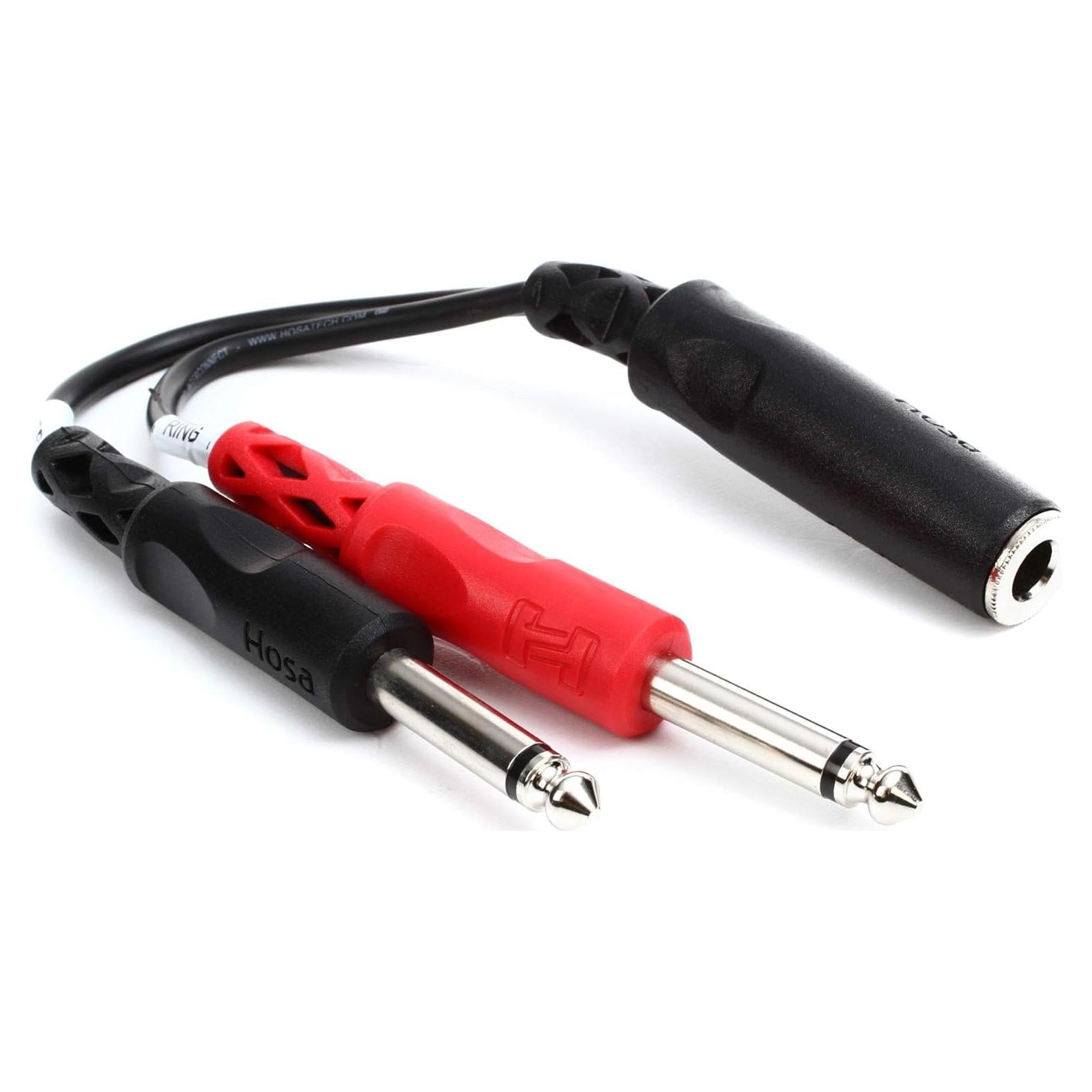 Cable Hosa YPP-136 1/4" TRS a Doble 1/4" TS Estéreo