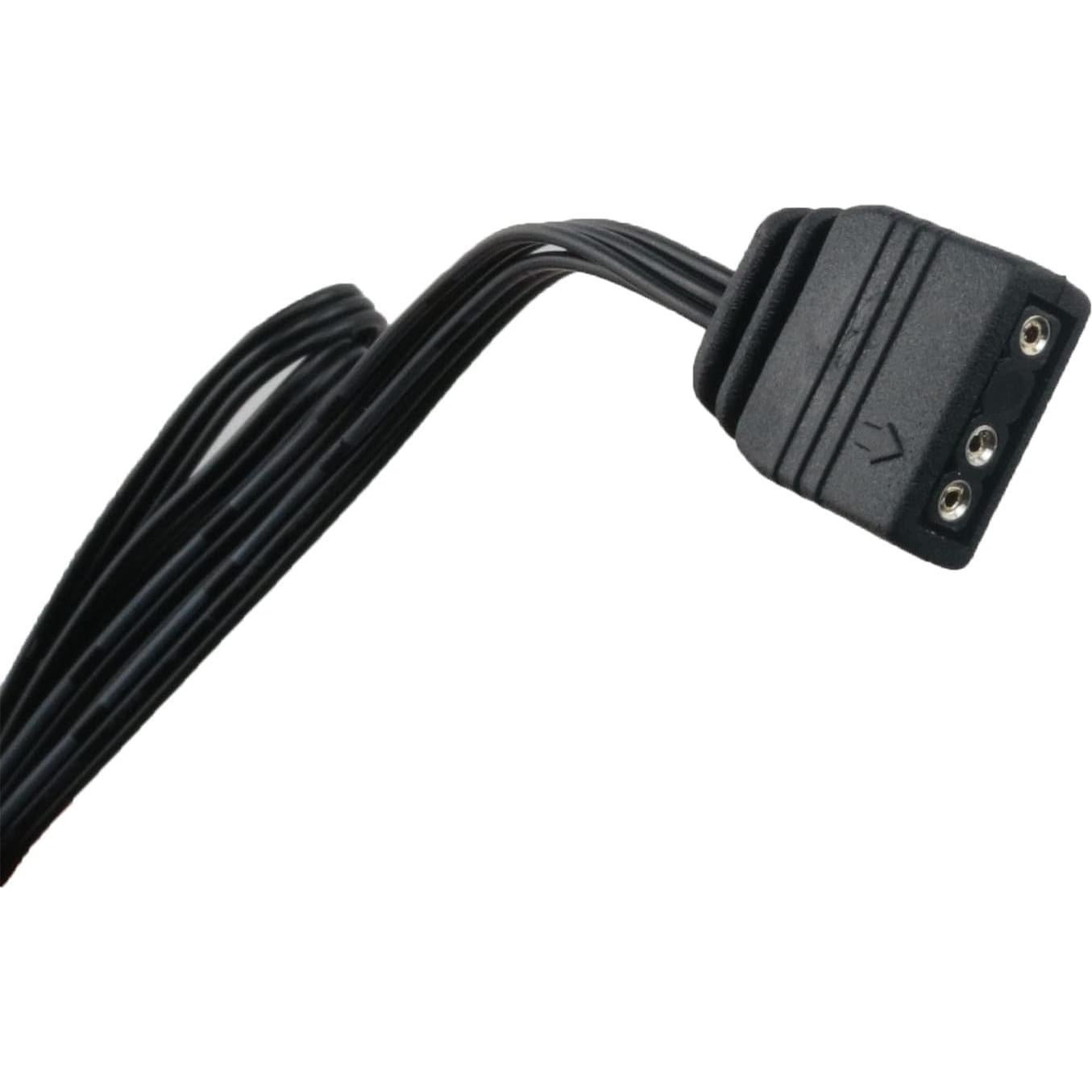 Cable Divisor ARGB ZCZQC 33.5cm 5V 1 Hembra a 2 Machos