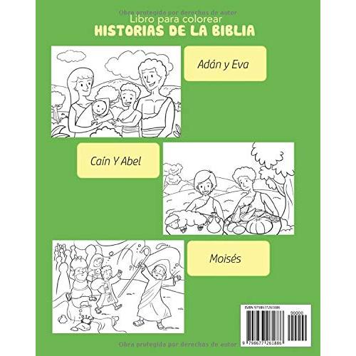 Historias de la Biblia Libro para Colorear: Antiguo Testamento (Spanish Edition)